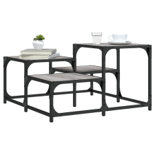 vidaXL szürke sonoma színű műfa dohányzóasztal 68x68x40 cm bútor