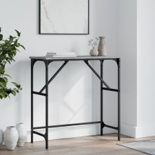 vidaXL szürke sonoma színű műfa konzolasztal 75x32x75 cm bútor