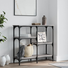 vidaXL szürke sonoma színű műfa konzolasztal 80x29x75 cm bútor