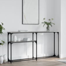 vidaXL szürke sonoma színű műfa tálalóasztal 145x22,5x75 cm bútor