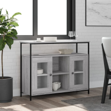 vidaXL szürke sonoma színű műfa tálalószekrény 100 x 35 x 80 cm bútor