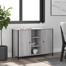 vidaXL szürke sonoma színű műfa tálalószekrény 100x35x70 cm bútor