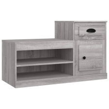 vidaXL szürke sonoma színű szerelt fa cipősszekrény 100x42x60 cm (816422) bútor