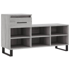 vidaXL szürke sonoma színű szerelt fa cipősszekrény 102x36x60 cm (831378) bútor