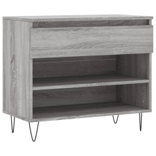 vidaXL szürke sonoma színű szerelt fa cipősszekrény 70x36x60 cm (831442) bútor