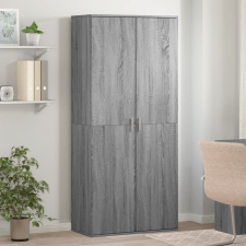 vidaXL szürke sonoma színű szerelt fa cipősszekrény 80 x 39 x 178 cm bútor