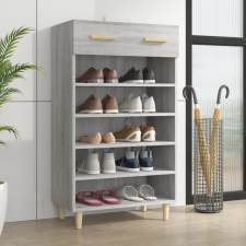 vidaXL szürke sonoma színű szerelt fa cipőszekrény 60 x 35 x 105 cm bútor