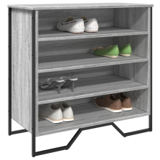 vidaXL szürke sonoma színű szerelt fa cipőszekrény 80 x 38 x 78 cm bútor
