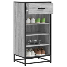 vidaXL szürke sonoma színű szerelt fa cipőtartó 48x38x97,5 cm bútor