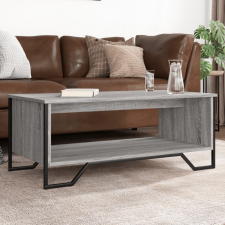 vidaXL szürke sonoma színű szerelt fa dohányzóasztal 100 x 51 x 40 cm bútor