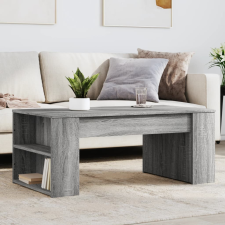 vidaXL szürke sonoma színű szerelt fa dohányzóasztal 102 x 55 x 42 cm bútor