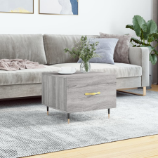 vidaXL szürke sonoma színű szerelt fa dohányzóasztal 50x50x40 cm bútor