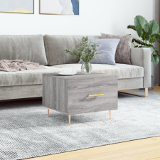 vidaXL szürke sonoma színű szerelt fa dohányzóasztal 50x50x40 cm bútor