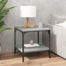 vidaXL szürke sonoma színű szerelt fa dohányzóasztal 50x50x40 cm bútor