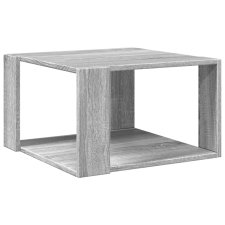 vidaXL szürke sonoma színű szerelt fa dohányzóasztal 51,5x51,5x30 cm (848141) bútor