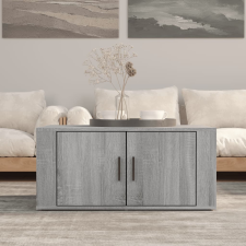 vidaXL szürke sonoma színű szerelt fa dohányzóasztal 80 x 50 x 36 cm bútor