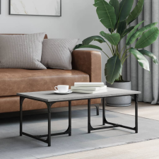vidaXL szürke sonoma színű szerelt fa dohányzóasztal 90x50x35 cm bútor