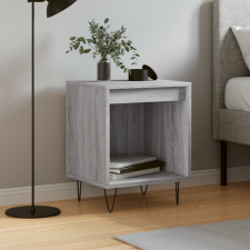 vidaXL szürke sonoma színű szerelt fa éjjeliszekrény 40 x 35 x 50 cm bútor