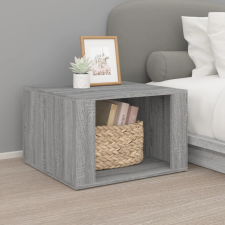 vidaXL szürke sonoma színű szerelt fa éjjeliszekrény 57 x 55 x 36 cm bútor