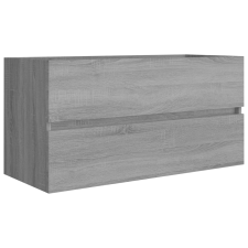 vidaXL szürke sonoma színű szerelt fa éjjeliszekrény 90x38,5x45 cm (815655) bútor