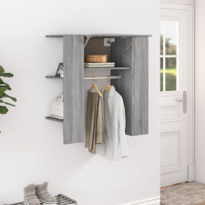 vidaXL szürke sonoma színű szerelt fa előszobaszekrény 97,5x37x99 cm bútor