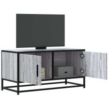vidaXL szürke sonoma színű szerelt fa és fém TV-szekrény 80x34,5x40 cm bútor