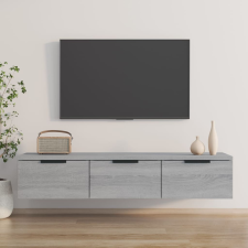 vidaXL szürke sonoma színű szerelt fa faliszekrény 102 x 30 x 20 cm bútor