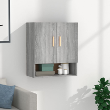 vidaXL Szürke sonoma színű szerelt fa faliszekrény 60x31x70 cm bútor