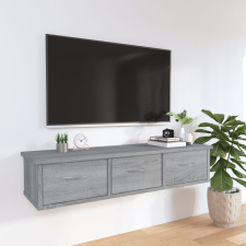 vidaXL szürke sonoma színű szerelt fa faliszekrény 88x26x18,5 cm bútor