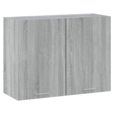 vidaXL szürke sonoma színű szerelt fa függőszekrény 80x31x60 cm bútor