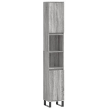 vidaXL szürke sonoma színű szerelt fa fürdőszobaszekrény 30x30x190 cm (831546) fürdőszoba bútor