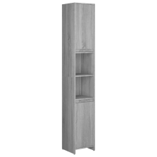vidaXL szürke sonoma színű szerelt fa fürdőszobaszekrény 30x30x83,5 cm (815109) fürdőszoba bútor