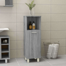 vidaXL szürke sonoma színű szerelt fa fürdőszobaszekrény 30x30x95 cm fürdőszoba bútor