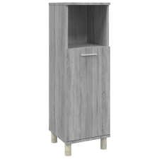 vidaXL szürke sonoma színű szerelt fa fürdőszobaszekrény 30x30x95 cm (815607) bútor