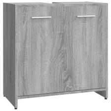 vidaXL szürke sonoma színű szerelt fa fürdőszobaszekrény 60x33x60 cm (815526) fürdőszoba bútor