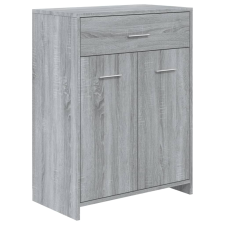 vidaXL szürke sonoma színű szerelt fa fürdőszobaszekrény 60x33x80 cm (815664) fürdőszoba bútor