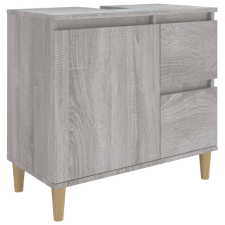 vidaXL szürke sonoma színű szerelt fa fürdőszobaszekrény 65x33x60 cm (819826) fürdőszoba bútor
