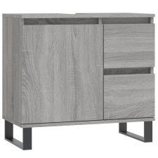 vidaXL szürke sonoma színű szerelt fa fürdőszobaszekrény 65x33x60 cm (831618) fürdőszoba bútor