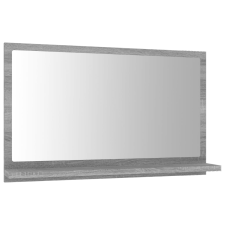 vidaXL szürke sonoma színű szerelt fa fürdőszobatükör 60x10,5x37 cm (815637) bútor