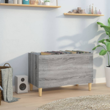 vidaXL szürke sonoma színű szerelt fa hanglemezszekrény 74,5x38x48 cm bútor