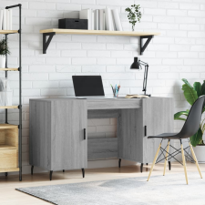 vidaXL szürke sonoma színű szerelt fa íróasztal 140x50x75 cm íróasztal