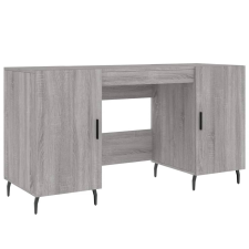 vidaXL szürke sonoma színű szerelt fa íróasztal 140x50x75 cm (829570) bútor