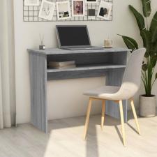 vidaXL szürke sonoma színű szerelt fa íróasztal 90x50x74 cm íróasztal