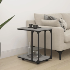 vidaXL szürke sonoma színű szerelt fa kerekes kisasztal 50x35x55,5 cm bútor
