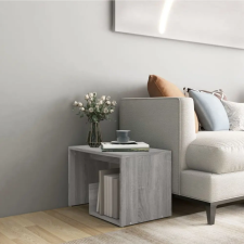 vidaXL szürke sonoma színű szerelt fa kisasztal 59x36x38 cm bútor