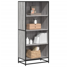 vidaXL szürke sonoma színű szerelt fa könyvespolc 60 x 35 x 139 cm bútor