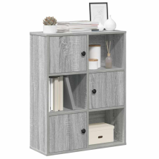 vidaXL szürke sonoma színű szerelt fa könyvespolc 60x24x76,5 cm bútor