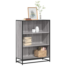 vidaXL szürke sonoma színű szerelt fa könyvszekrény 80,5x35x107,5 cm bútor