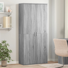 vidaXL szürke sonoma színű szerelt fa magasszekrény 80 x 35 x 180 cm bútor