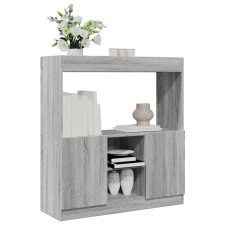 vidaXL szürke sonoma színű szerelt fa magasszekrény 92 x 33 x 100 cm bútor